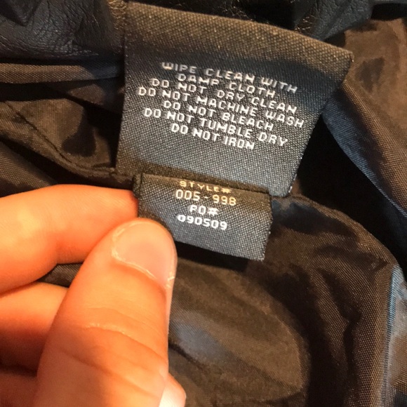 joujou leather jacket with zips - Picture 7 of 7